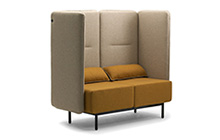 Poltrone e divani componibili con schienale alto per sala d'attesa ufficio Around